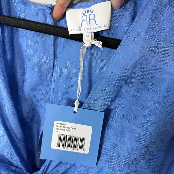 Rebecca De Ravenel Sienna Knotted Gown Maxi Size 10 - Picture 7 of 9